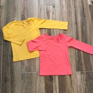 Carter’s Set of 2 Tops Coral and Gold 2T